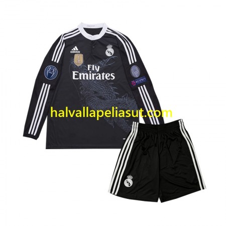 Jalkapallo Pelipaidat/Peliasut Real Madrid 2014 Retro Lasten Kolmaspaita Pitkähihainen